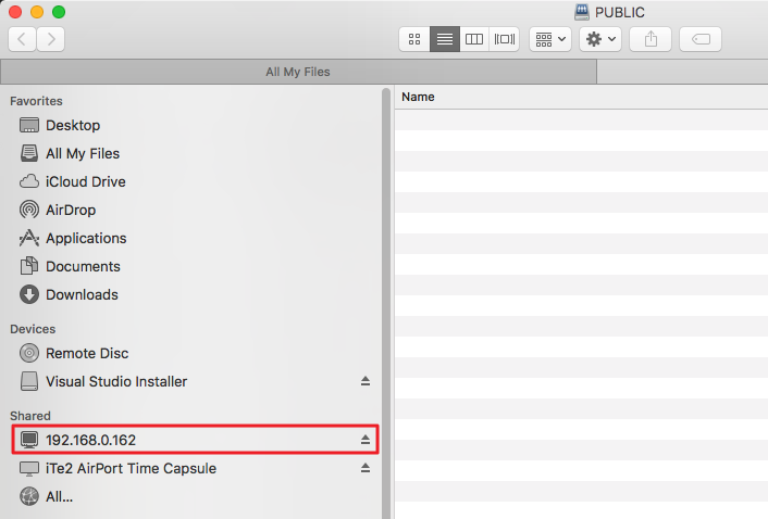完成 MAC OS X 設定 NAS 網路磁碟